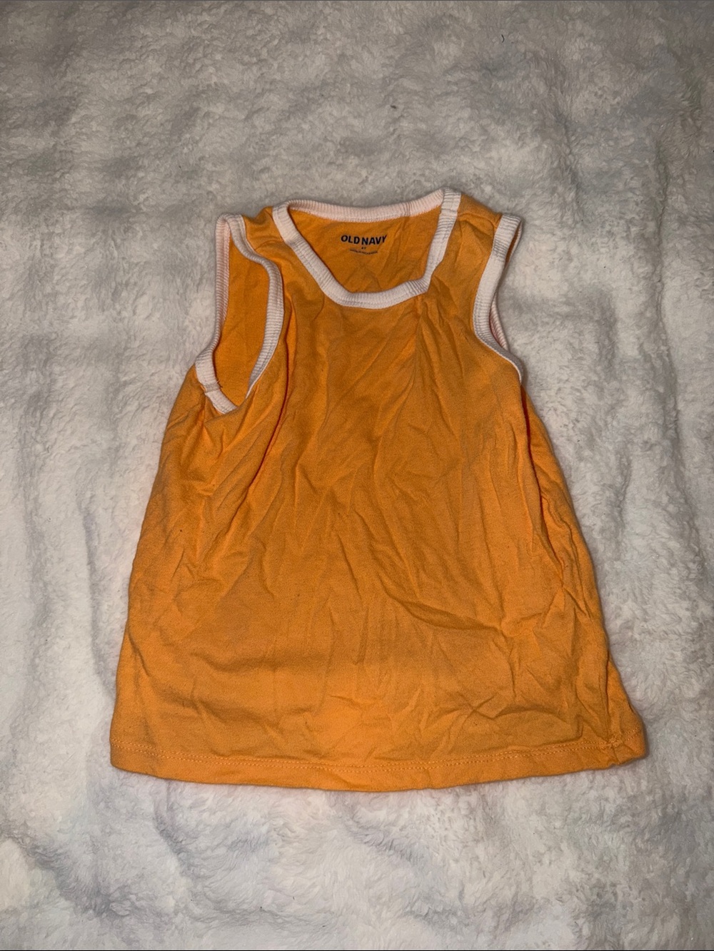 Old Navy Orange Tank Top with White Trim - Kids